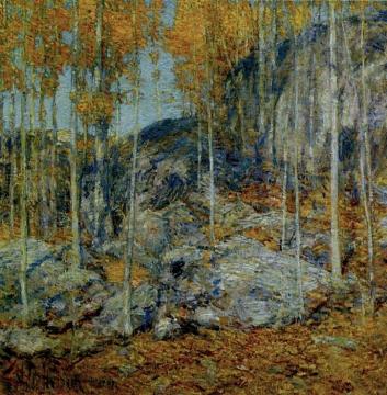 The Ledges, October in Old Lyme, Connecticut Artwork by Frederick Childe Hassam