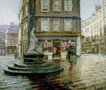 Abbey Yard, Bath Artwork by Walter Richard Sickert