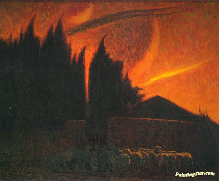 Sunset Artwork by Benvenuto Benvenuti