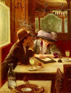The Letter Artwork by Jean Georges Beraud