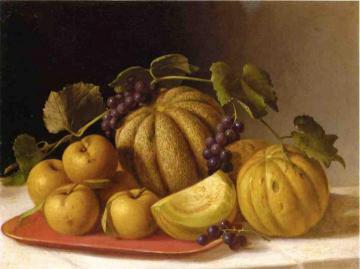 Melons and Yellow Apples Artwork by John F. Francis