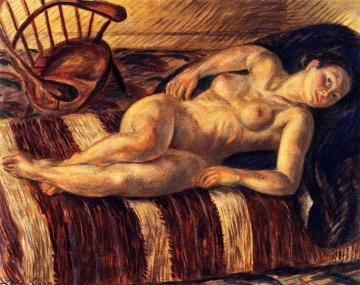 Nude And Windsor Chair Artwork by John Sloan