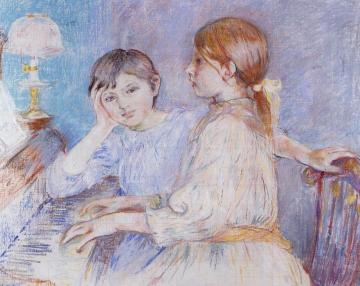The Piano Artwork by Berthe Morisot