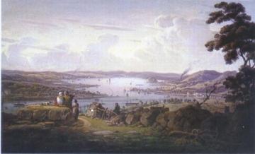 View of Dunbarton and River Clyde Artwork by Robert Salmon