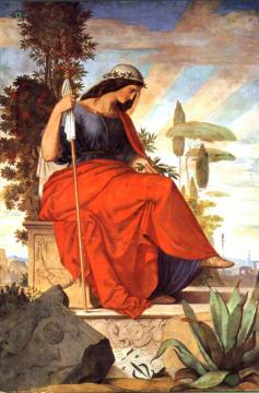 Allegorical Figure Of Italia Artwork by Philipp Veit