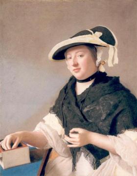 Portrait Of A Woman Called Lady Fawkener Artwork by Jean Etienne Liotard