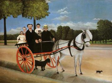 Old Junior's Cart Artwork by Henri Rousseau