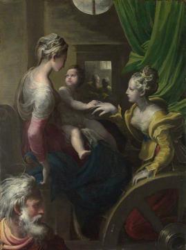 The Mystic Marriage of Saint Catherine Artwork by Parmigianino