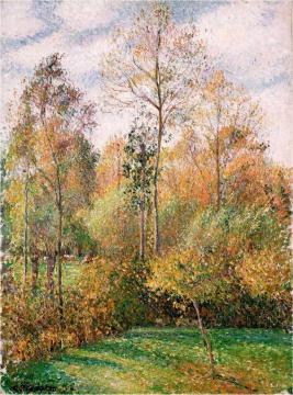 Autumn Poplars Artwork by Camille Pissarro