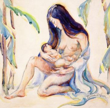 Mother and Child Artwork by Donna Schuster