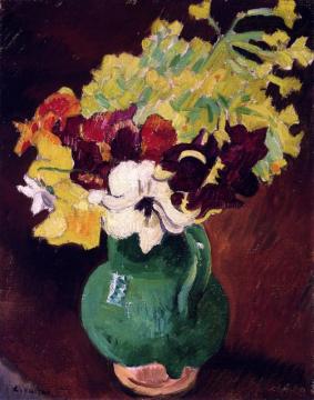 Vase Of Flowers Artwork by Louis Valtat