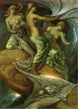 The Fates Gathering In The Stars Artwork by Elihu Vedder