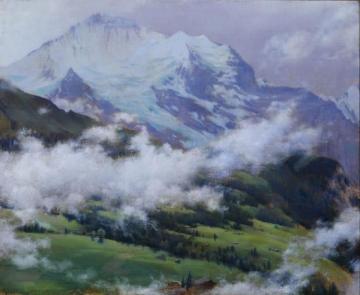 Clouds Over Wengen Artwork by Charles Courtney Curran