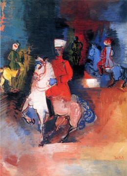Circus, Equestrian Parade Artwork by Jean Dufy