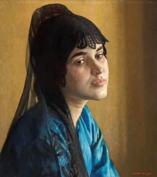 The Mantilla Artwork by Harold Knight