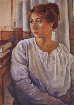 Portrait of E.I. Finogenova Artwork by Zinaida Serebriakova