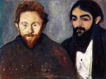 Paul Herrmann And Paul Contard Artwork by Edvard Munch