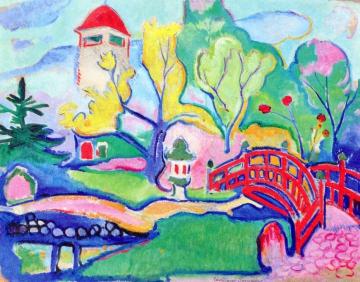 The Japanese Bridge Artwork by William Sommer