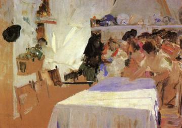 The Christening Artwork by Joaquin Sorolla y Bastida