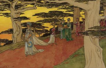 Bridal Procession Artwork by Elisabeth Sonrel