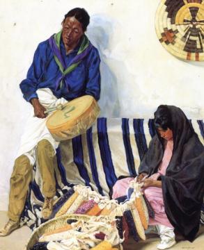 The Corn Maiden Artwork by Walter Ufer