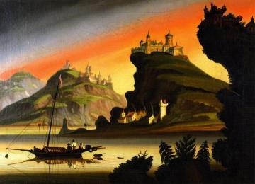 Castles on the Rhine Artwork by Thomas Chambers