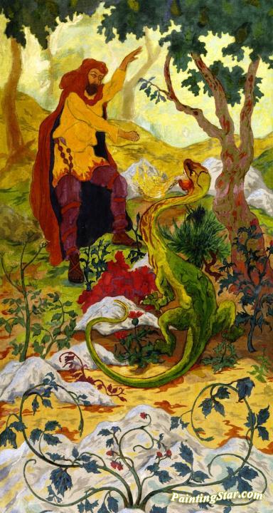 The Legend of the Hermit Artwork by Paul Ranson