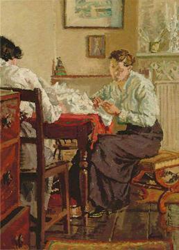 Seamstresses Artwork by Laura Sylvia Gosse