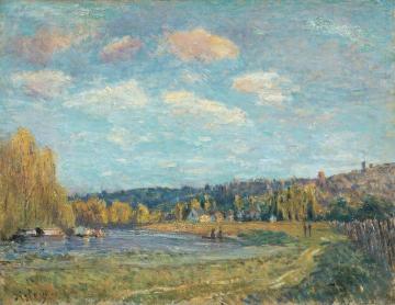 Near The River Seine Artwork by Alfred Sisley