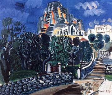 Saint-Jeannet Artwork by Raoul Dufy