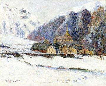 The Village of Daphiné Artwork by Gustave Loiseau