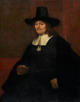 Portrait Of A Man In A Tall Hat Artwork by Rembrandt van Rijn