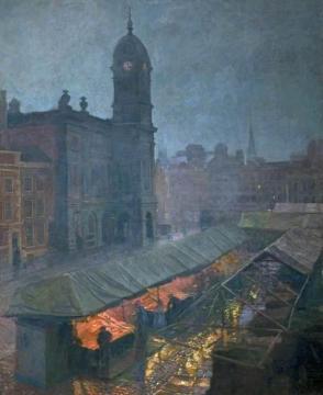 Fish Market, Derby Artwork by Ernest Townsend