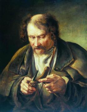 An Old Man Artwork by Vasily Tropinin