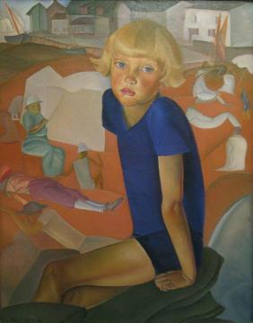 Portrait of the Artist's Son Kirill Artwork by Boris Grigoriev
