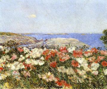 Poppies on the Isles of Shoals Artwork by Frederick Childe Hassam