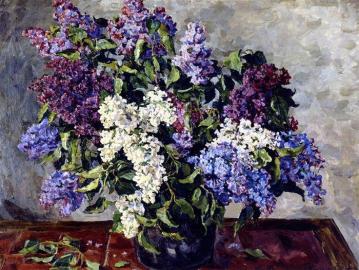 Lilacs In The Bucket Artwork by Pyotr Konchalovsky