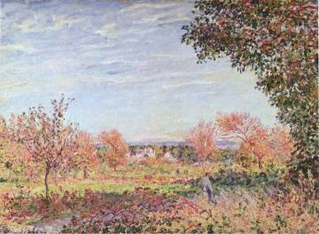 September Morning Artwork by Alfred Sisley