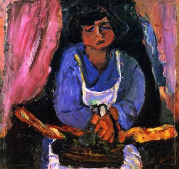 Servant Girl In Blue Artwork by Chaim Soutine
