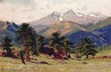 Longs Peak From Estes Park, Colo. Artwork by Charles Partridge Adams