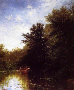 On the Mill Stream Artwork by Alfred Thompson Bricher