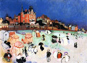The Beach a Le Havre Artwork by Raoul Dufy