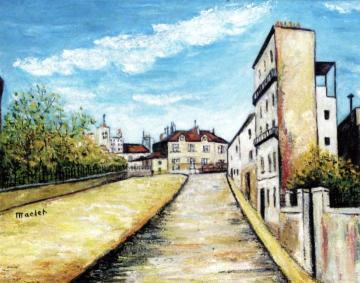 Suburban Landscape Artwork by Elisée Maclet