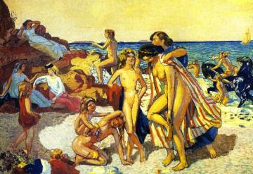 Bacchus And Ariadne Artwork by Maurice Denis