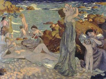 Baigneuses, Plage Du Pouldu Artwork by Maurice Denis
