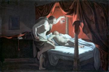 Cupid And Psyche Artwork by Simon Vouet