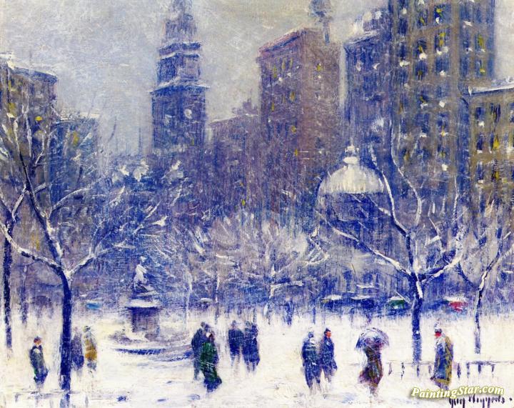 In Madison Square Artwork by Guy Wiggins