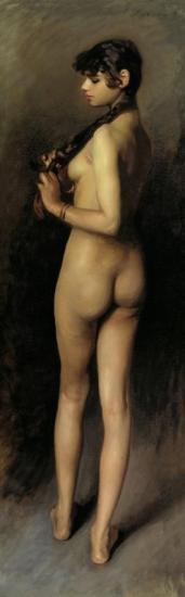Nude Study Of An Egyptian Girl Artwork by John Singer Sargent
