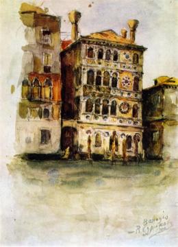 Venice. Palazzo On The Canale Grande Artwork by Vasili Ivanovich Surikov