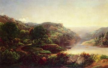 Boating On A Mountain River Artwork by William Louis Sonntag
